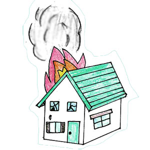 木で作る家は火に弱い?